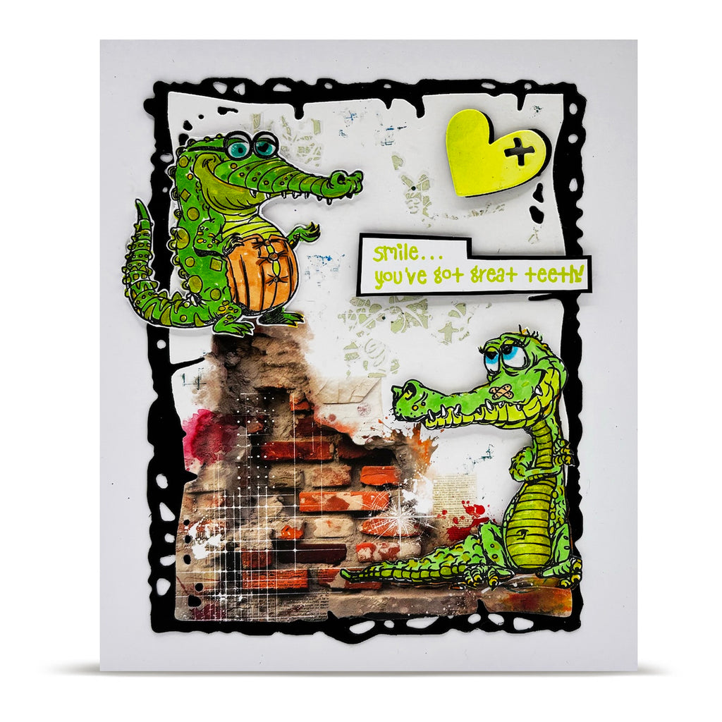 AALL & Create Beware the Smile A6 Clear Stamp Set 1411 smile