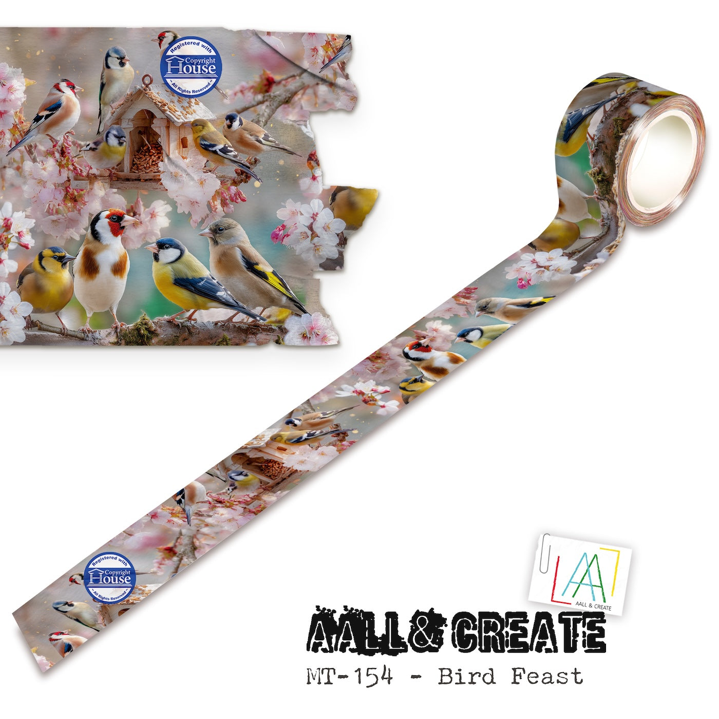 AALL & Create Bird Feast Layer it up Washi Tape mt-154