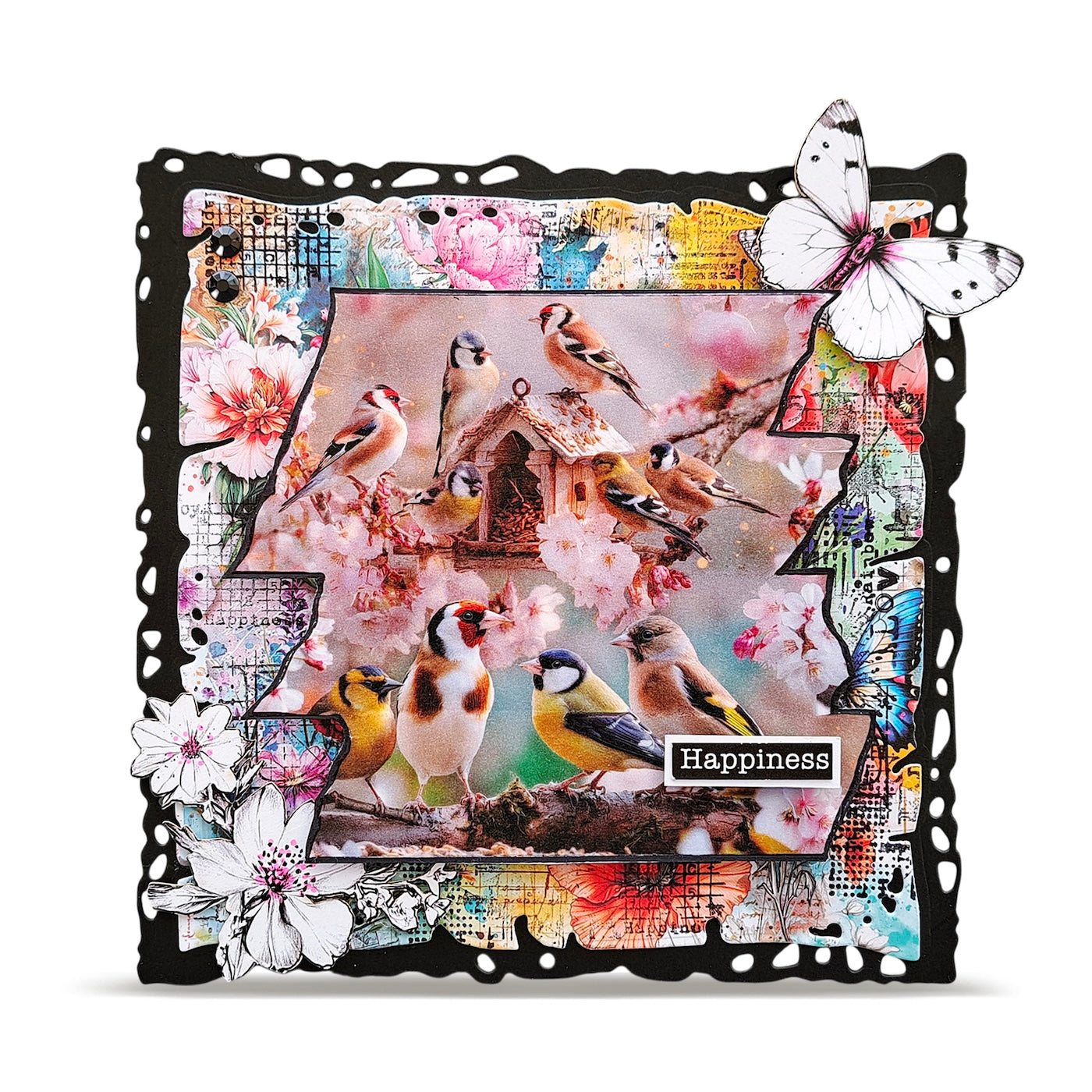 AALL & Create Bird Feast Layer it up Washi Tape mt-154 birds birhouse flowers happiness card