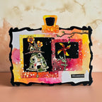 AALL & Create Birdhouse of Letters A6 Clear Stamp Set 1543 orange windmill flower orange flowers branch blossom card