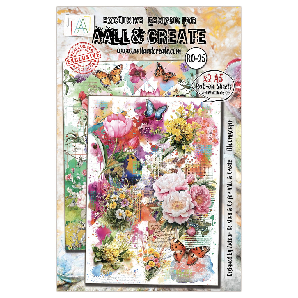 AALL & Create Bloomscape Rub Ons ro-025

