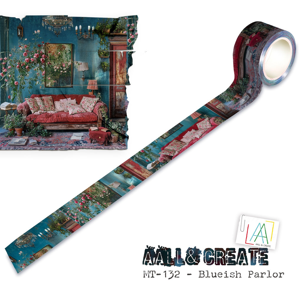 AALL & Create Blueish Parlor Layer It Up Washi Tape 132