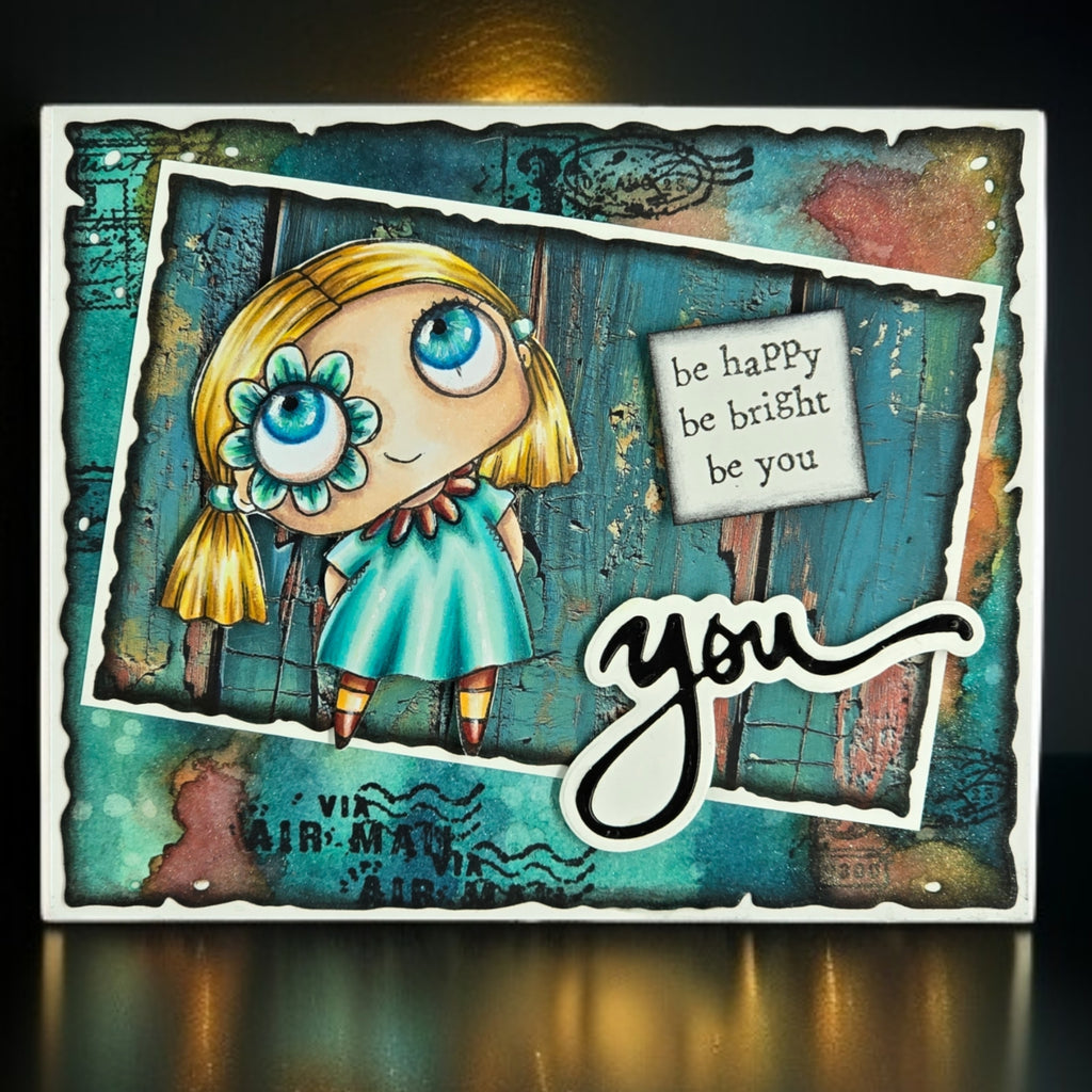 AALL & Create Boho Boards Timber Tints A6 Design Paper pa024 be happy
