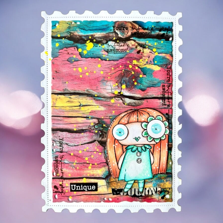 AALL & Create Boho Boards Timber Tints A6 Design Paper pa024 unique