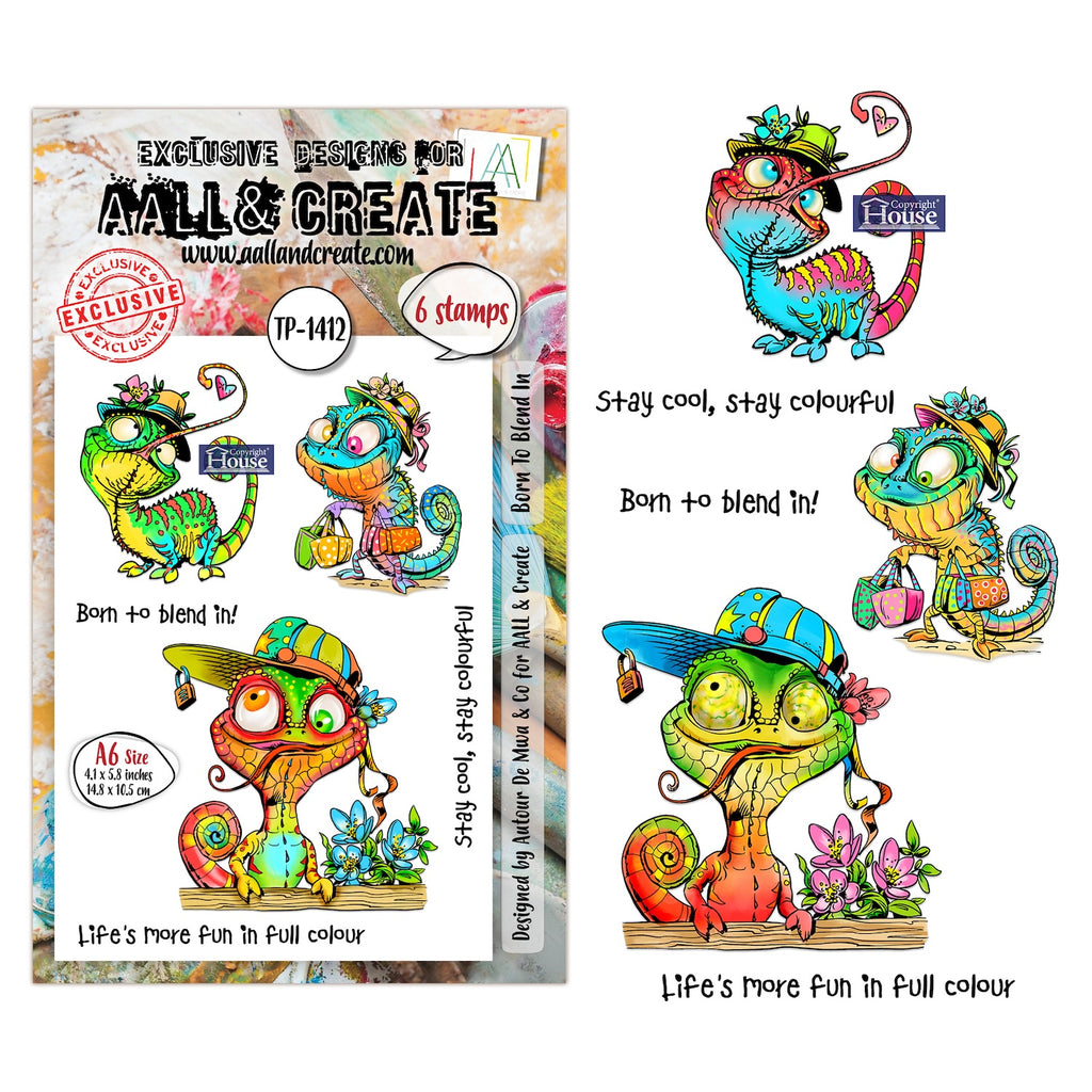 AALL & Create Born To Blend In A6 Clear Stamp Set 1412