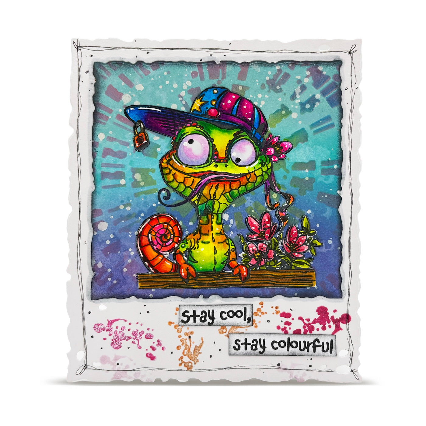 AALL & Create Born To Blend In A6 Clear Stamp Set 1412 stay cool