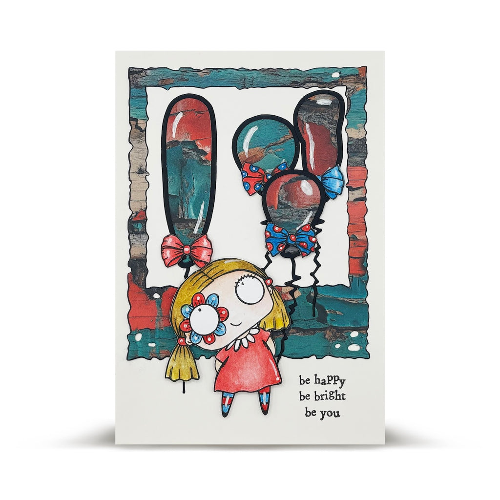 AALL & Create Bright and Broken Timber Tints A5 Design Paper pa023 be happy