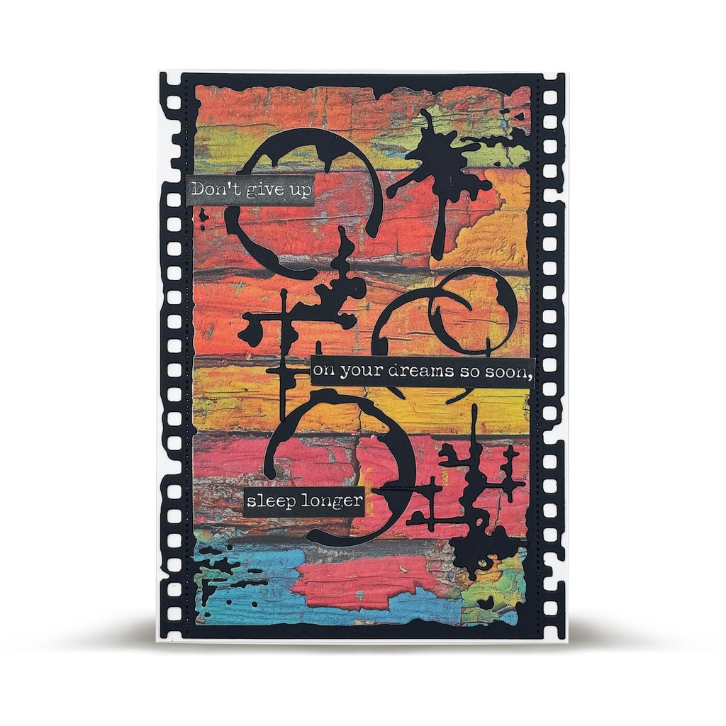 AALL & Create Bright and Broken Timber Tints A5 Design Paper pa023 don't give up