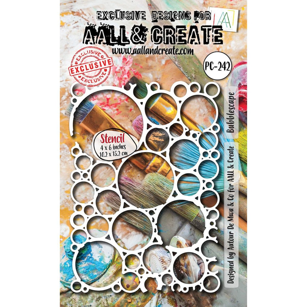 AALL & Create Bubblescape Stencil 242
