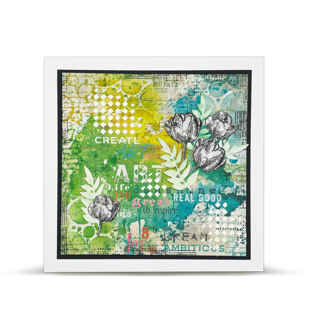 AALL & Create Bubblescape Stencil 242 create art