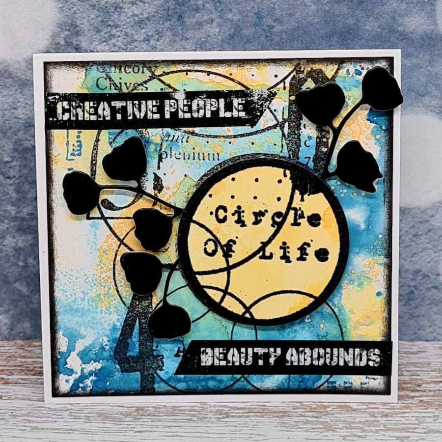 AALL & Create Bursting Buds Die di-013 circle of life creative people card