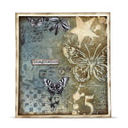 AALL & Create Butterfly Code 6x6 Stencil pc-283 imagination brown butterfly card