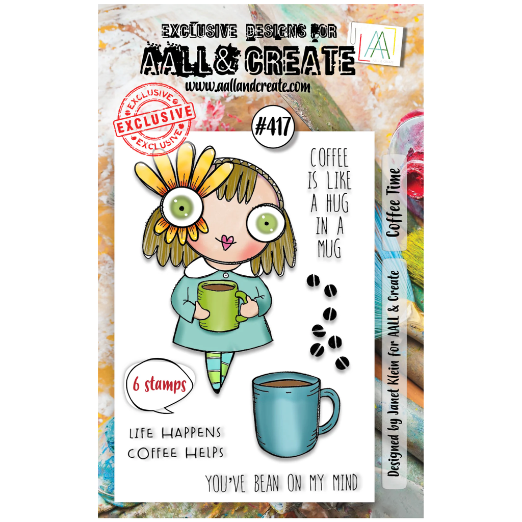 AALL & Create COFFEE TIME A7 Clear Stamp Set 417