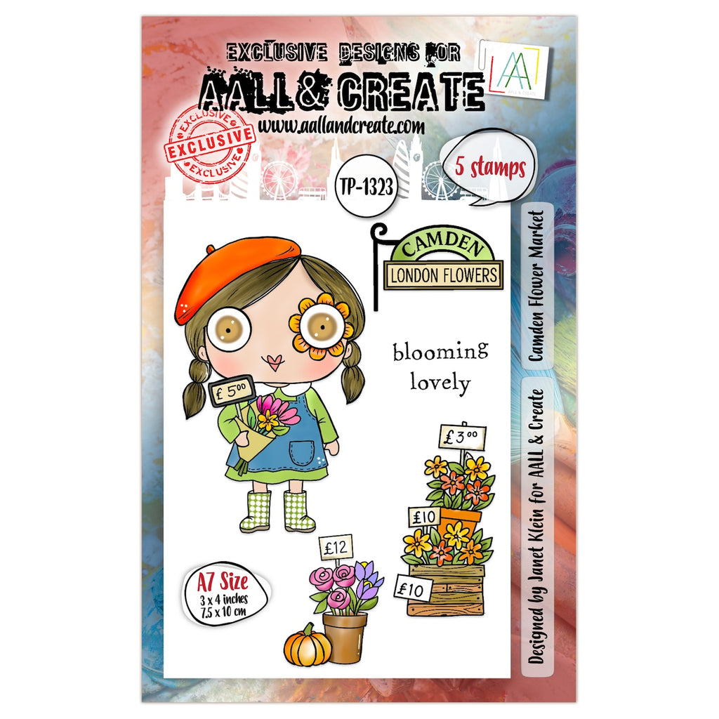 AALL & Create Camden Flower Market A7 Clear Stamps 1323
