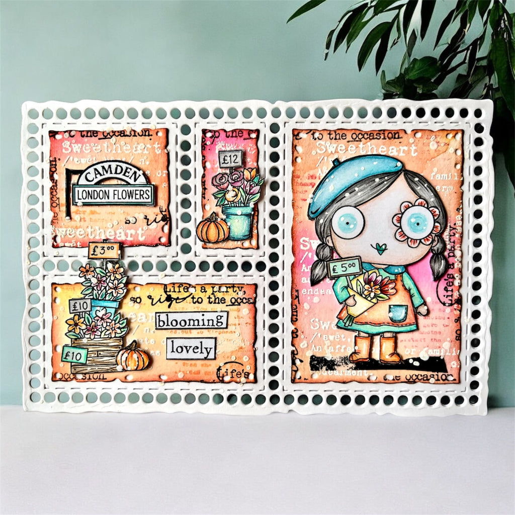 AALL & Create Camden Flower Market A7 Clear Stamps 1323 camden
