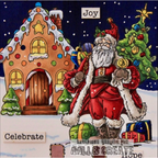 AALL & Create Candy Tinsel A6 Clear Stamps 1322 celebrate