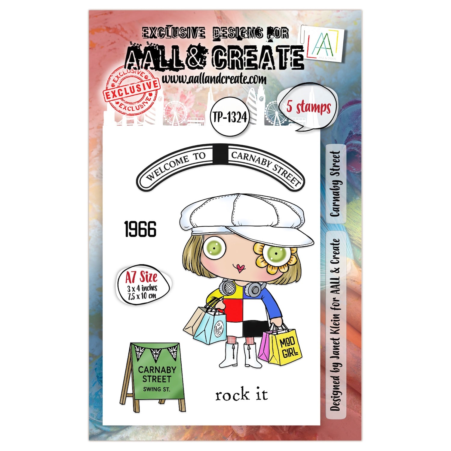AALL & Create Carnaby Street A7 Clear Stamps 1324
