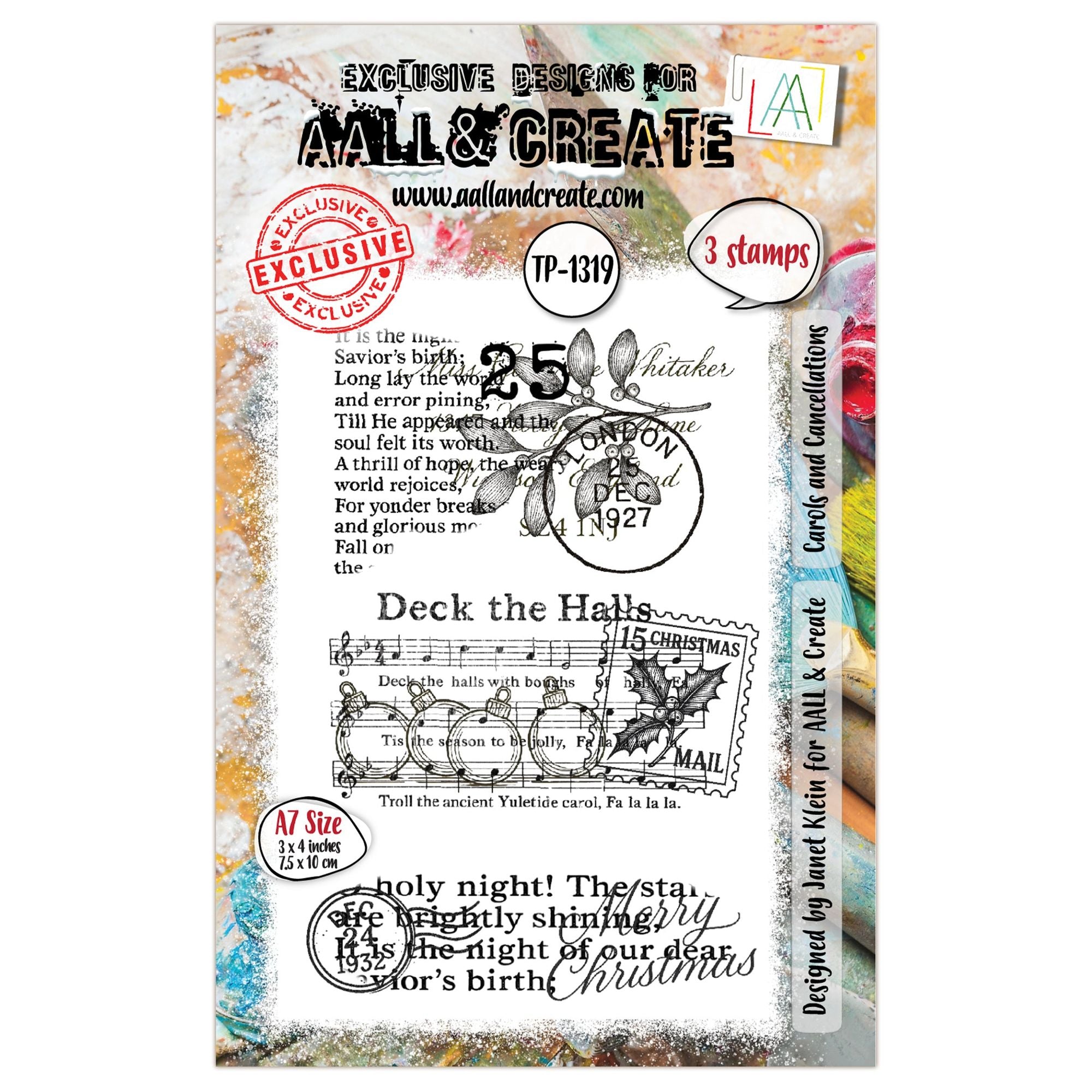 AALL & Create Carols and Cancellations A7 Clear Stamps 1319