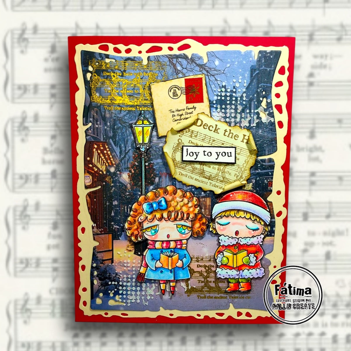 AALL & Create Carols and Cancellations A7 Clear Stamps 1319 joy to you