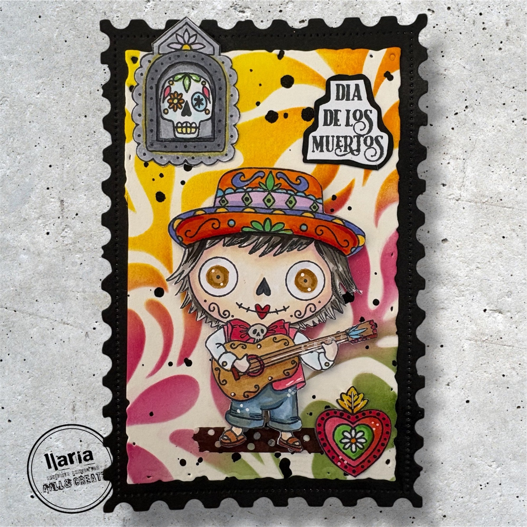 AALL & Create Celebrate Honor A7 Clear Stamps 1292 muertos