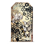 AALL & Create Cells Die di-014 white flower butterflies numbers card tag