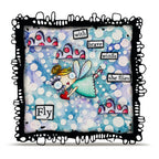 AALL & Create Center Spin 6x6 Stencil pc-264 wings
