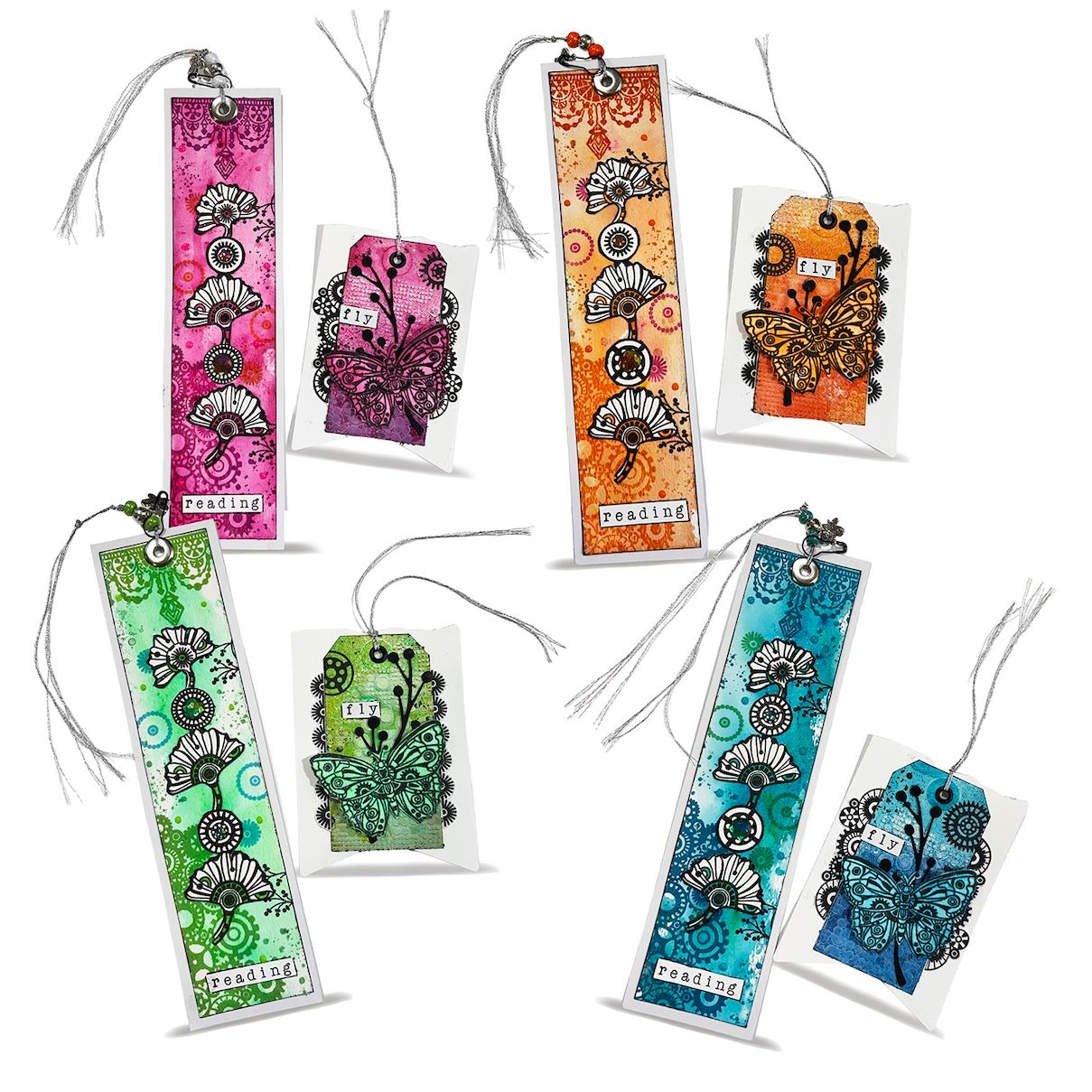 AALL & Create Cercle A6 Clear Stamp Set 1460 bookmarks and tags