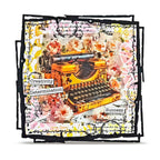 AALL & Create Chapters Ahead Layer it up Washi Tape mt-158 yellow typewriter  with flowers succuess creativity card