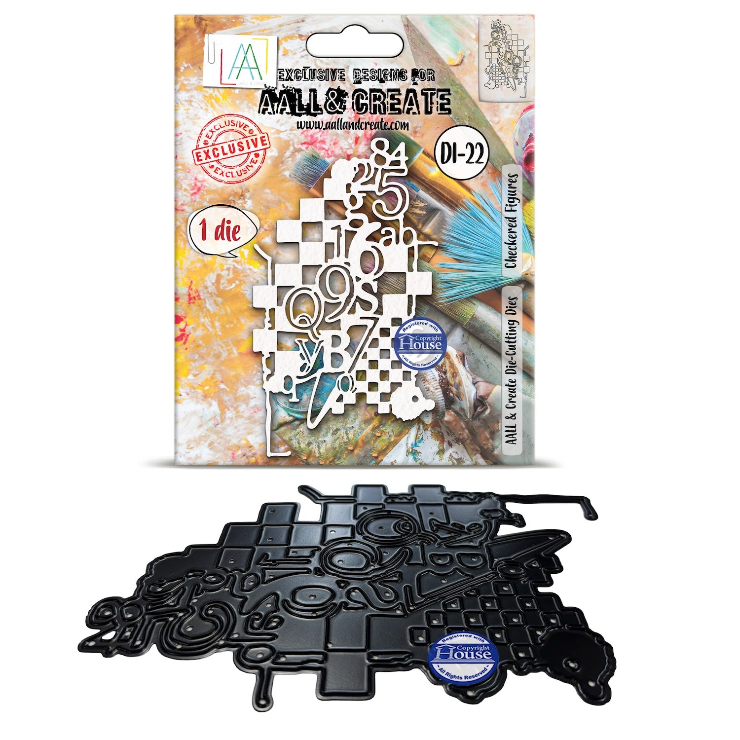 AALL & Create Checkered Figures Die di-022