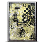 AALL & Create Checkered Figures Die di-022 checkmat challenge numbers chess piece card