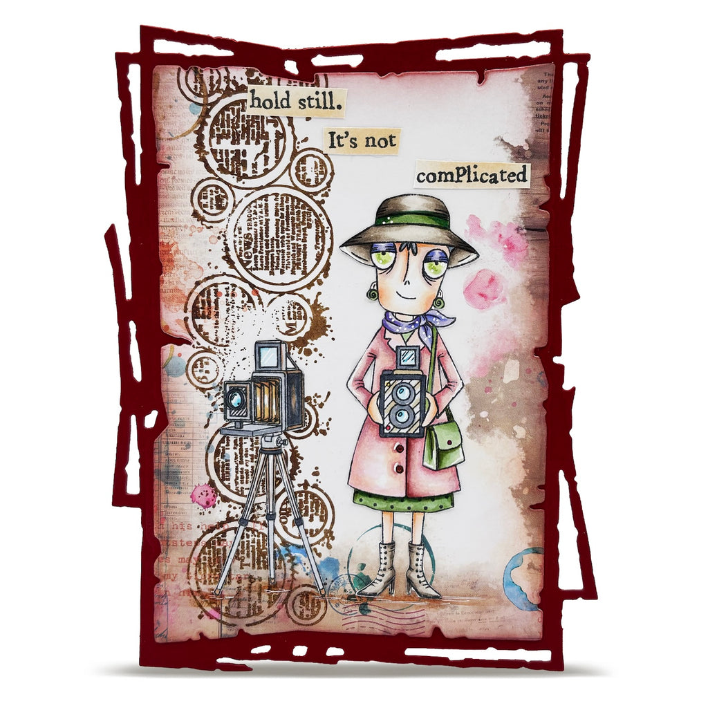 AALL & Create Circles And Strokes A6 Clear Stamp Set 1335 camera