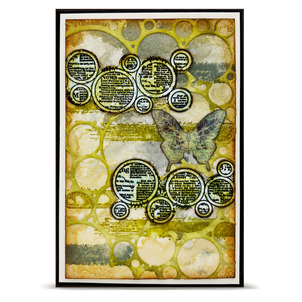AALL & Create Circles And Strokes A6 Clear Stamp Set 1335 circles
