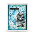 AALL & Create Circular Disruption 6x6 Stencil 249 happy dog