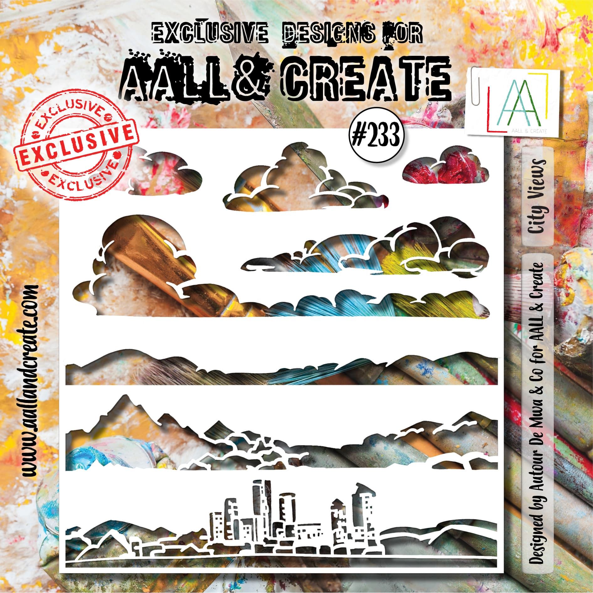 AALL & Create City Views 6x6 Stencil 233