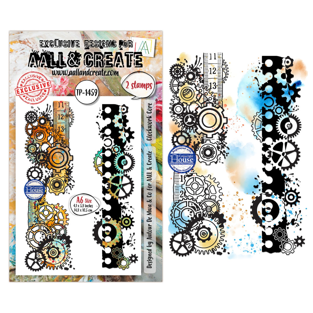 AALL & Create Clockwork Core A6 Clear Stamp Set 1459