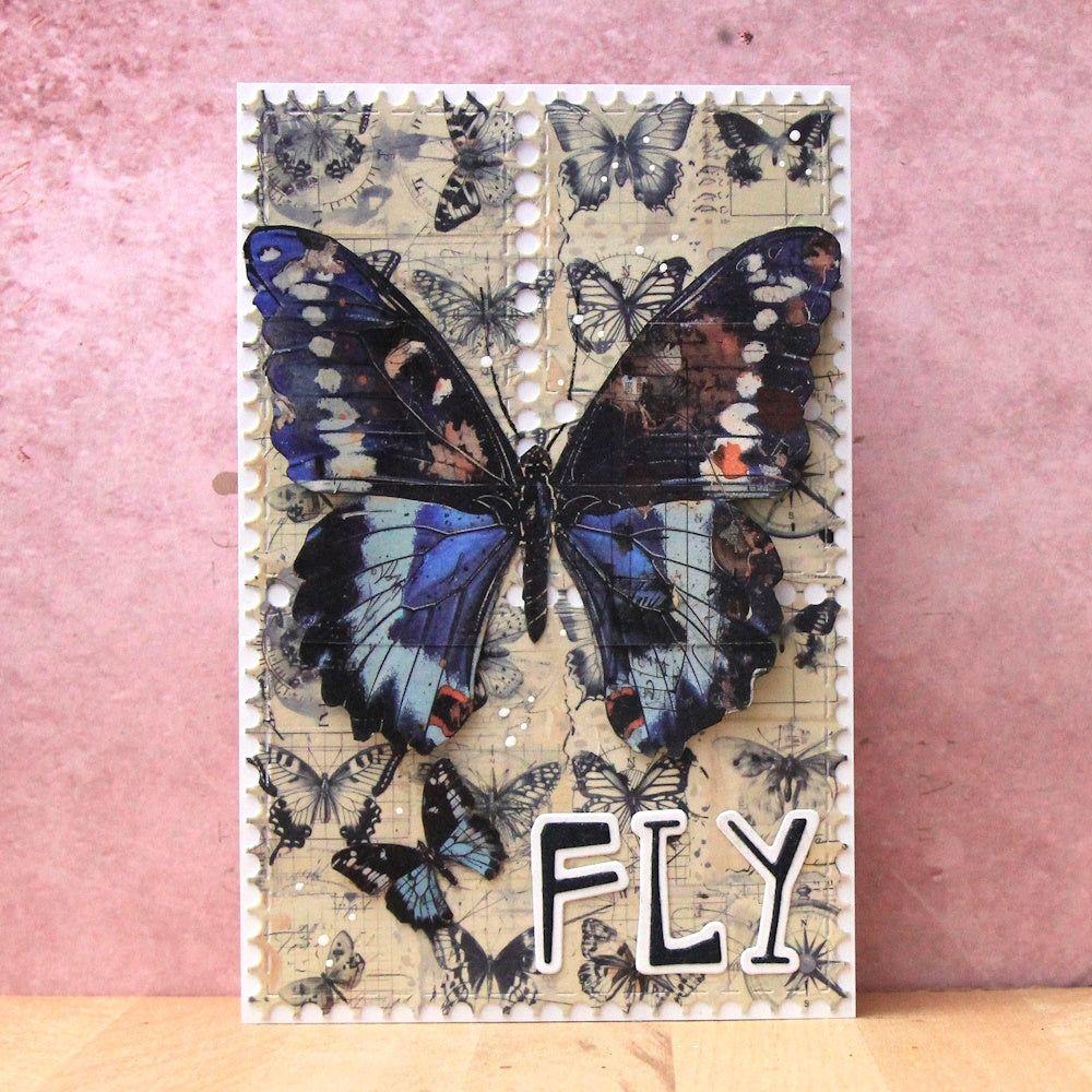 AALL & Create Cobalt Swallowtail Layer It Up Washi Tape 118 fly