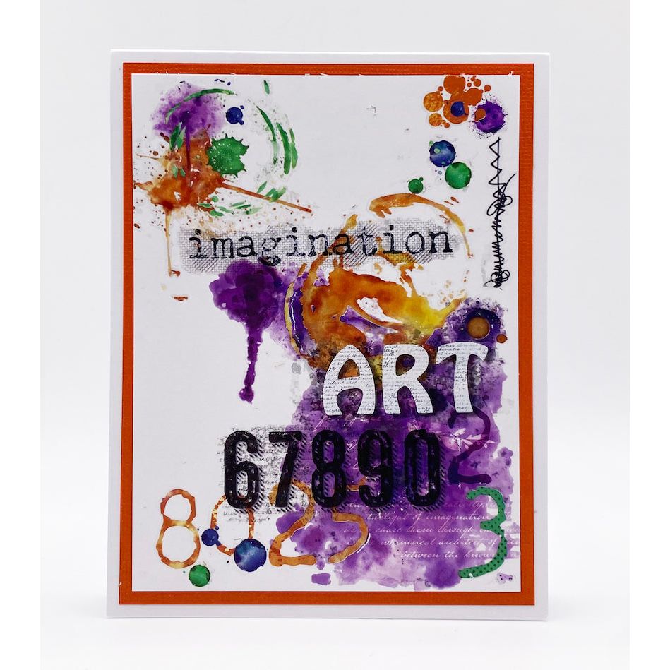AALL & Create Coffee Numberistic A5 Rub Ons ro012 imagination