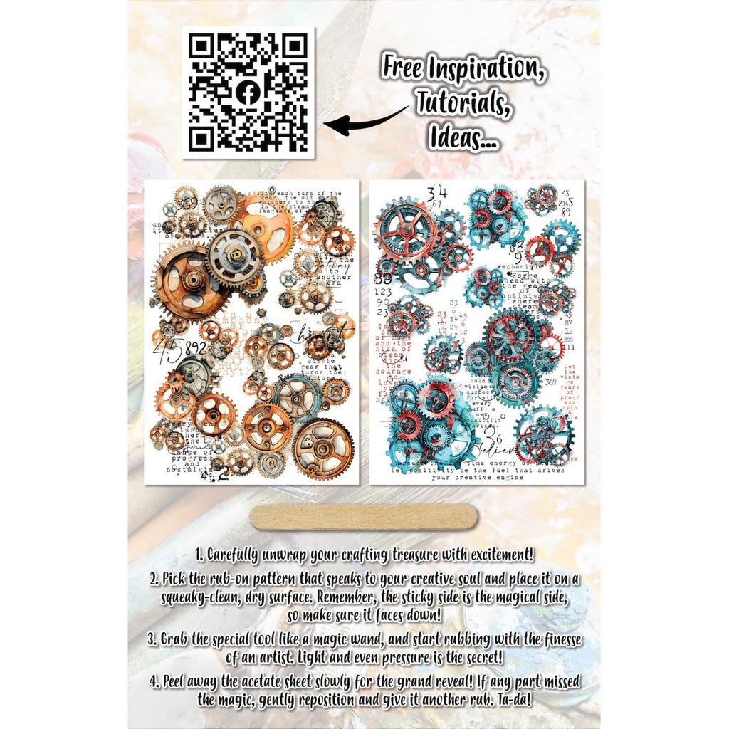 AALL & Create Cogs and Curios A5 Rub-Ons 011
