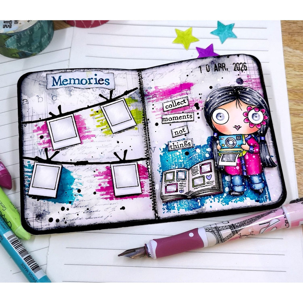 AALL & Create Collect Moments A7 Clear Stamp Set 1366 memories