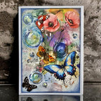 AALL & Create Colour Me Floral A5 Design Paper pa-041 butterfly