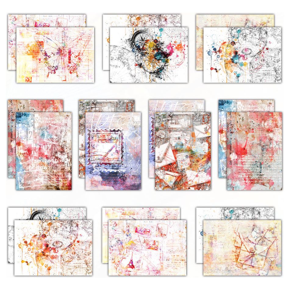 AALL & Create Colourful Correspondence A5 Design Paper 14 sheets