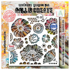 AALL & Create Coquelicots Jolis 6x6 Stencil pc-277