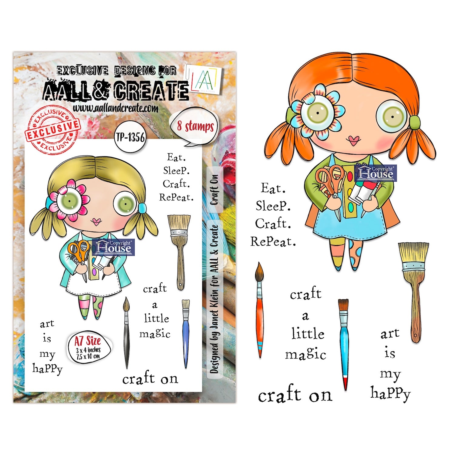 AALL & Create Craft On A7 Clear Stamp Set 1356