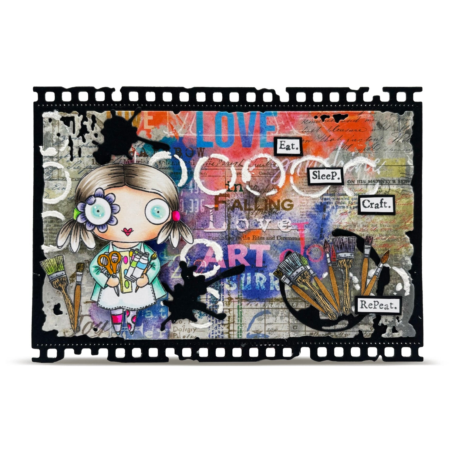 AALL & Create Craft On A7 Clear Stamp Set 1356 filmstirp