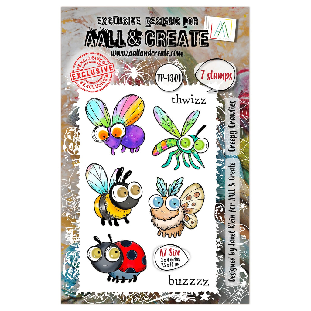 AALL & Create Creepy Crawlies A7 Clear Stamps 1301
