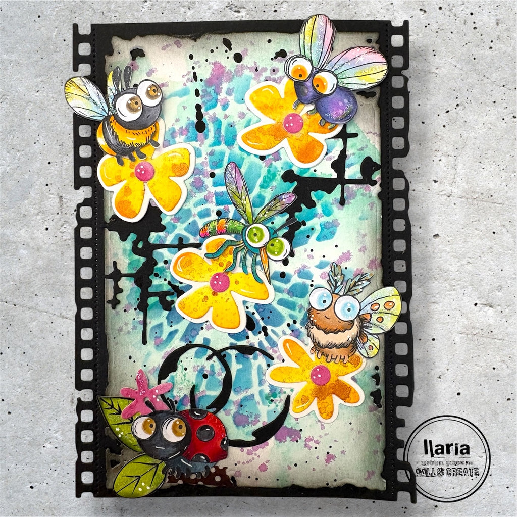 AALL & Create Creepy Crawlies A7 Clear Stamps 1301 bee