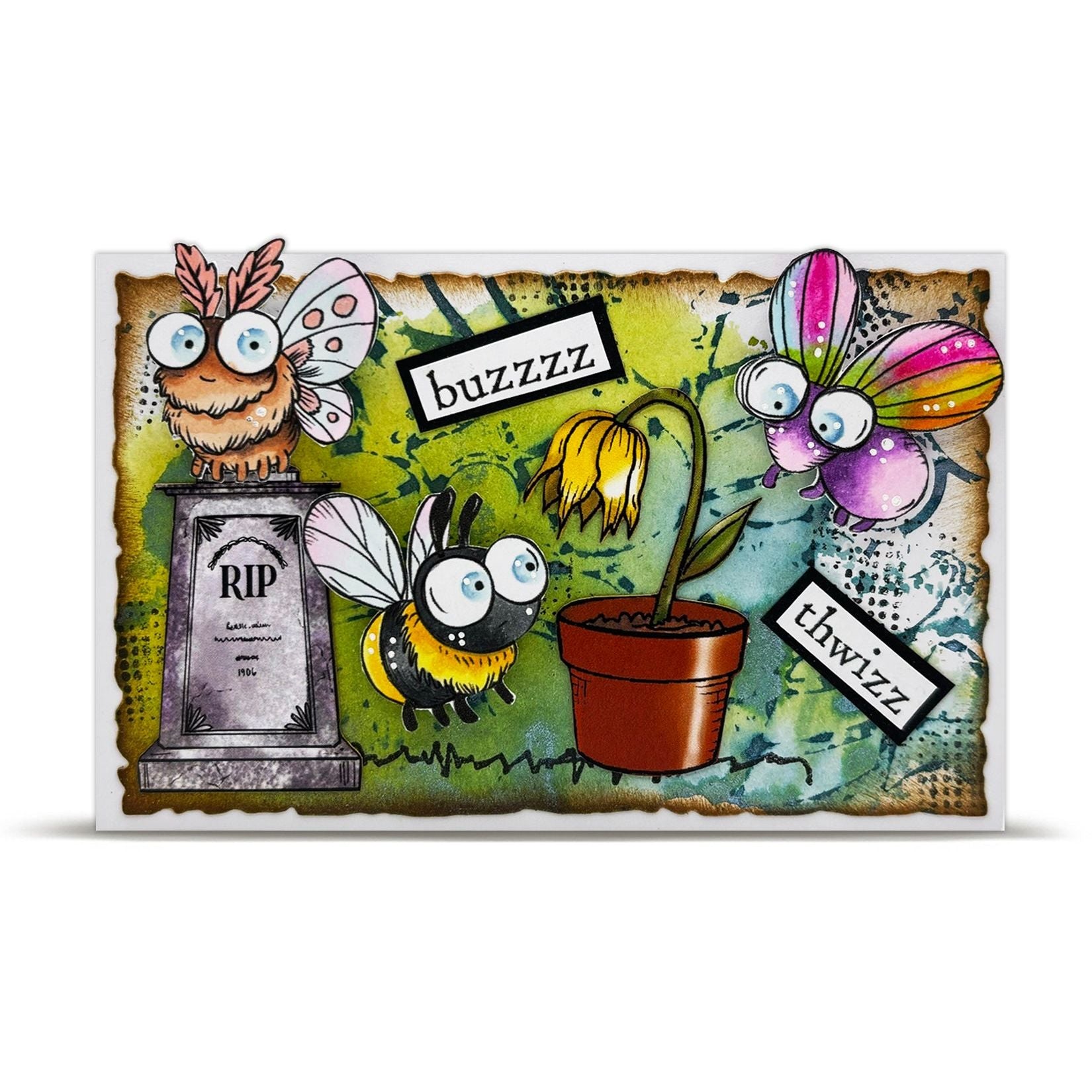 AALL & Create Creepy Crawlies A7 Clear Stamps 1301 fly
