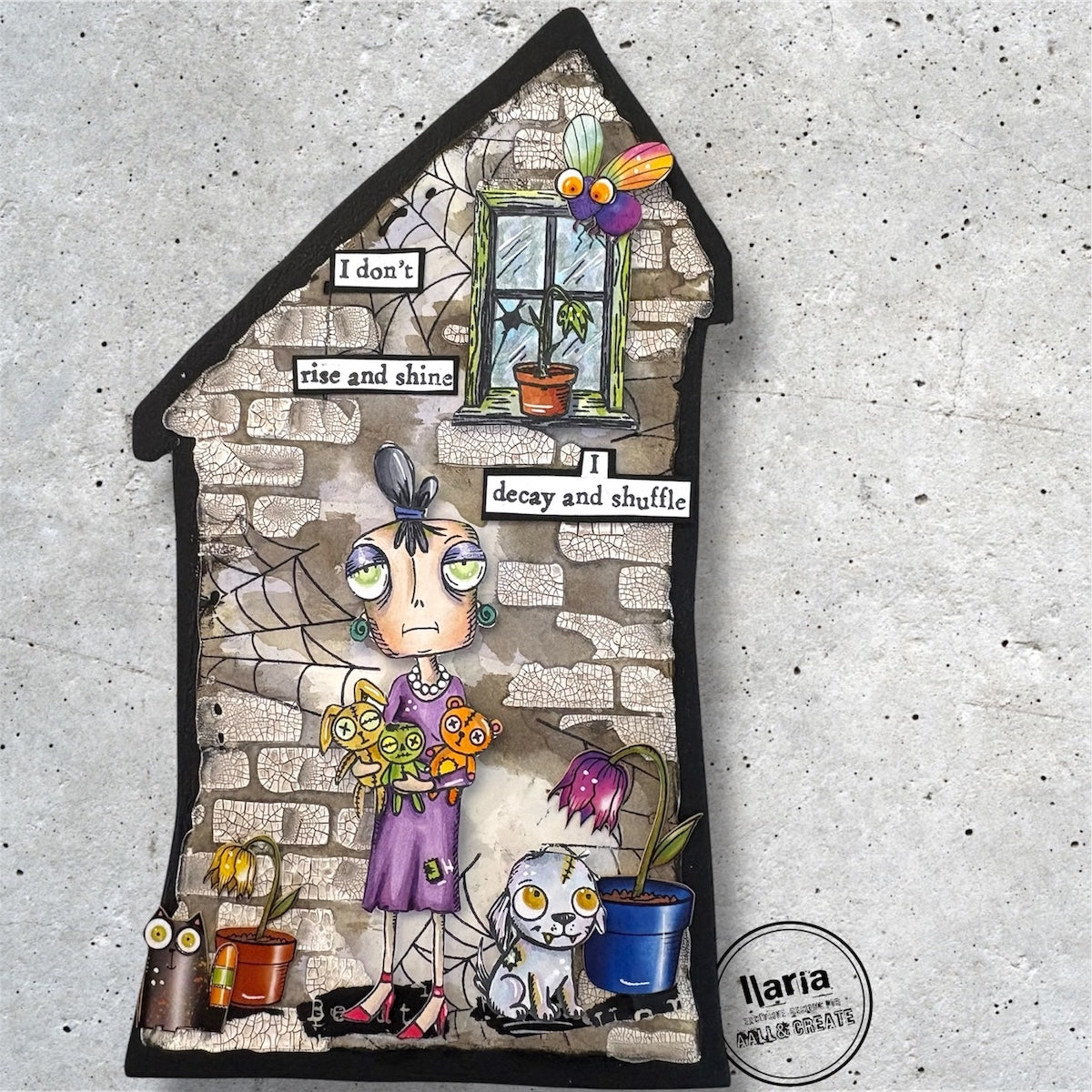 AALL & Create Creepy Curiosities A6 Ephemera Die-Cuts 94  decay