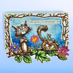 AALL & Create Curious Roofer A6 Clear Stamps 1274 life's good 