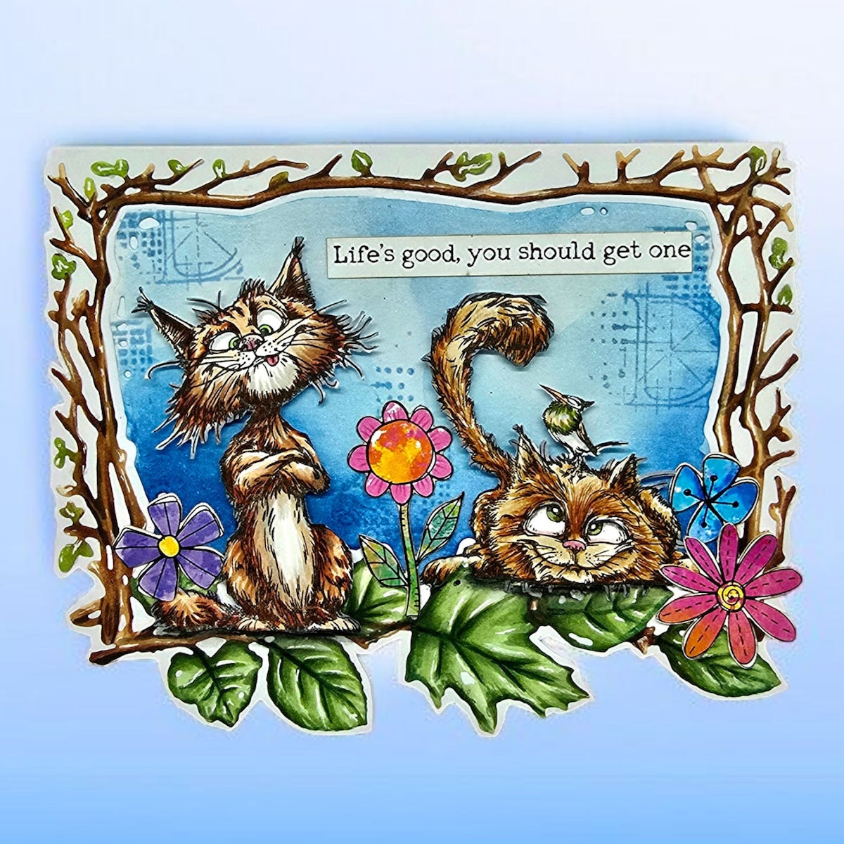 AALL & Create Curious Roofer A6 Clear Stamps 1274 life's good 